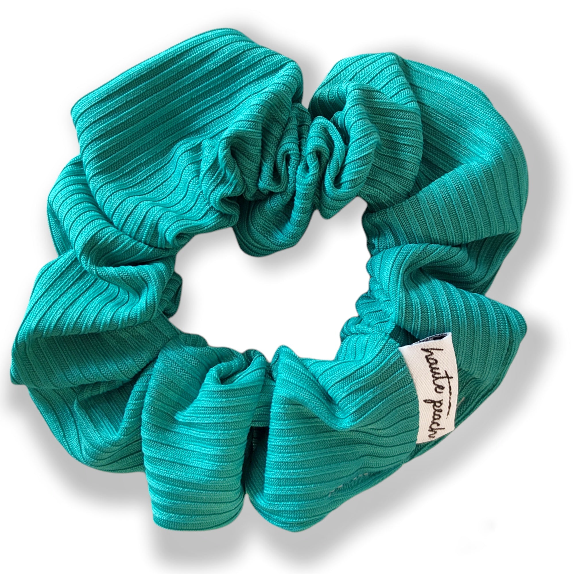 Rib Σμαραγδί Scrunchie Haute Peach