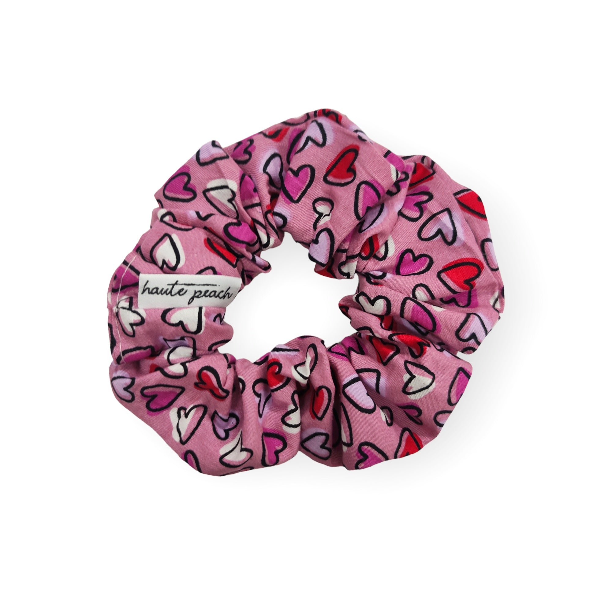 Scrunchie Καρδιές Haute Peach